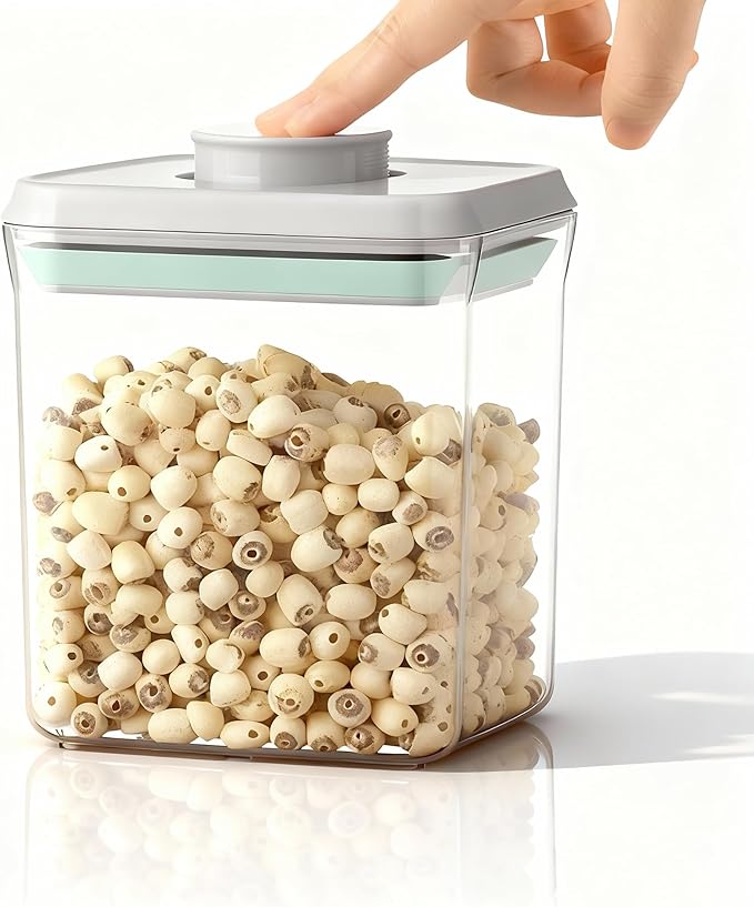 Cozey Daily Airtight Food Storage Container Pop Containers With Lids, Bpa Free for Spaghetti Cereal Flour Rice Kitchen Organizer (rectangle 1250ml / 1.25qt)