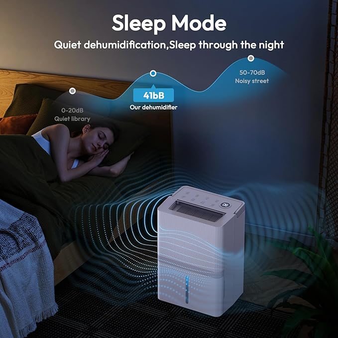 HUMILABS 5000 Sq.Ft Dehumidifier for Basement and Home, 75 Pints Most Efficient Energy Star 2025 Dehumidifier with Drain Hose, Smart Humidity Control, 24H-Timer, for Bedroom, Bathroom, Large Room