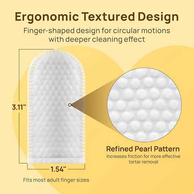 HICC Pet Teeth Cleaning Wipes for Dogs & Cats, Vet-Recommended Remove Bad Breath & Plaque & Tartar Buildup, Dog Tooth Brushing Kit, Dog Breath Freshener, Dogs Toothbrush & Toothpaste Alternatives