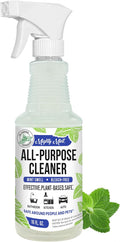 Mighty Mint All-Purpose Cleaner Spray – Plant-Based, Multi-Surface Cleaning for Kitchen, Bathroom & Home – Cuts Grease, Dirt & Grime - Peppermint Scent, 16 oz