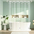 Seenus Waterproof Clear Shower Curtain Liner with 3 Large Magnets, 72 x 78 inch Extra Long Bpa-Free PEVA 8G Shower Liner Weighted, Tall Bathroom Transparent Plastic Shower Curtain Durable