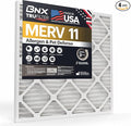 BNX TruFilter 16x30x1 Air Filter MERV 11 (4-Pack) - MADE IN USA - Allergen Defense Electrostatic Pleated Air Conditioner HVAC AC Furnace Filters for Allergies, Dust, Pet, Smoke, Allergy MPR 1200 FPR 7
