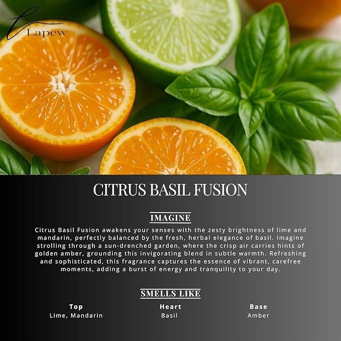 Lapew Citrus Basil Fusion Scented Mop Soap Concentrate 36 oz | Premium Fragranced Floor Cleaner | Streak-Free | Hard Floor Cleaning Solution | Eco Friendly | Made in USA (Lime Basil Mandarin)