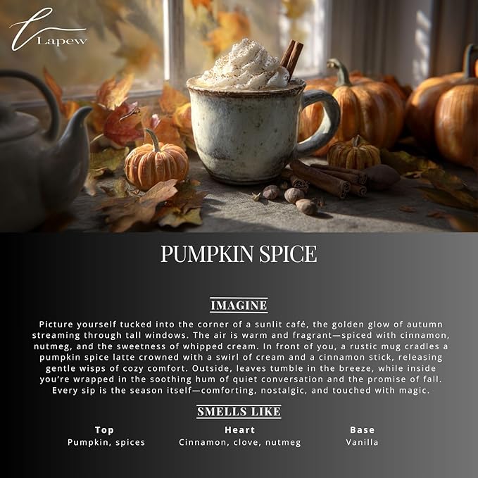 Lapew Pumpkin Spice Scented Mop Soap Concentrate 36 oz | Premium Fragranced Floor Cleaner | Streak-Free | Hard Floor Cleaning Solution | Eco Friendly | Made in USA
