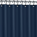 Italian Collection PEVA Shower Curtain Liner 6G Thick, PVC-Free 72" x 72" – Waterproof Bathroom Shower Liner with Metal Grommets & Weighted Bottom Hem – Standard Tub & Stall – Navy