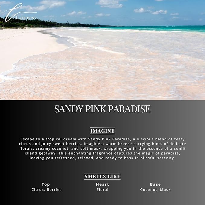 Lapew Sandy Pink Paradise Scented Mop Soap Concentrate 36 oz | Premium Fragranced Floor Cleaner | Streak-Free | Hard Floor Cleaning Solution | Eco Friendly | Made in USA (Pink Sands)