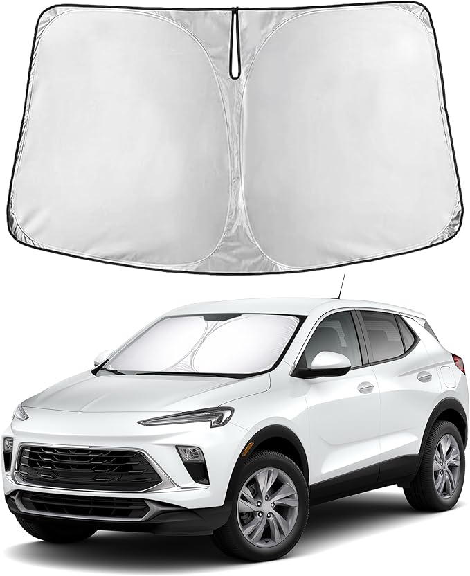 EcoNour Windshield Sunshade for Buick Encore 2020–2026 | Custom Fit Front Window Sun Shade | Blocks Harmful UV Rays & Reduces Heat | Foldable Sun Visor with Storage Pouch