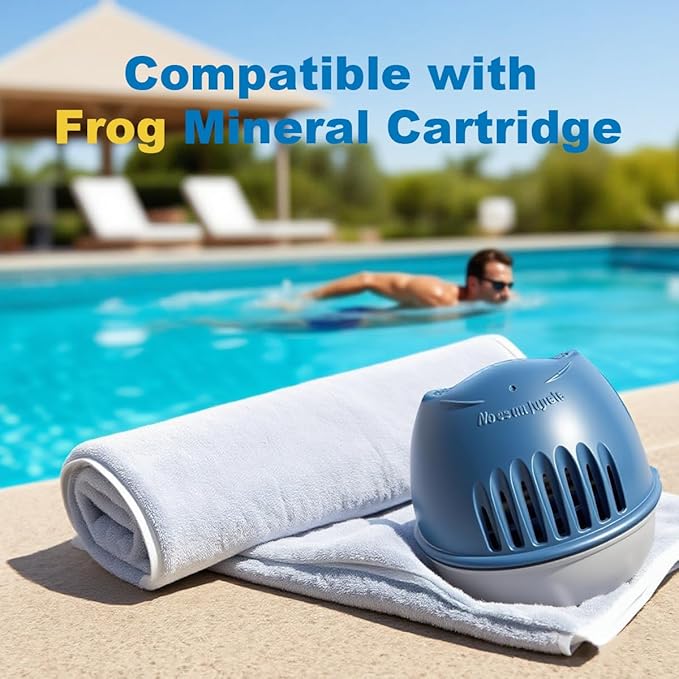 Hot Tub Replacement Cartridges with Frog Ease Floating System, Continuously Used for Four Weeks Easy Installation ，Slow-Release Mineral Technology for Continuous Water Care,(2 Count)