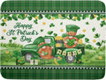 Shamrock Truck Dish Drying Mat Buffalo Check Dish Drainer Mat 18x24 inch Reversible Microfiber Quick Dry Rack Pad for Kitchen Counter Sink