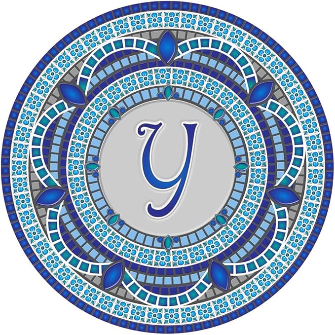 Skip's Garage Custom Monogram Decorative Pool Art - Mosaic Pool Art - Choose Your Size & Personalization - Easy Drop-in Installation
