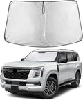 EcoNour Windshield Sun Shade Compatible for Nissan Armada 2017–2025 | Full-Size SUV Front Window Sunshade | Foldable Sun Visor Shield | Blocks UV Rays & Reduces Heat