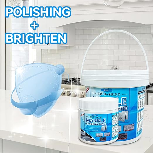 Granite Polishing Paste, Marble Cleaner Countertop, Stone Etch Remover - Professional Polish Compound for Granite, Marble, Quartz & Natural Stone | New Polishing Upgrade, Easier to Use (1 kg)
