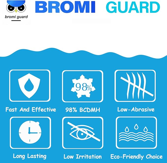 1 Inch 2.5Lbs Bromine Tablet Sanitizer for Spas, Hot Tubs, or Swimming Pools - Pre-Stabilized, Low Odor, Chlorine Alternative