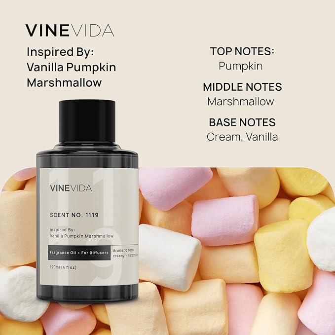 VINEVIDA Fall Collection (Pack of 4) - Diffuser Fragrance Oil Set - Cold Air Diffuser Oil