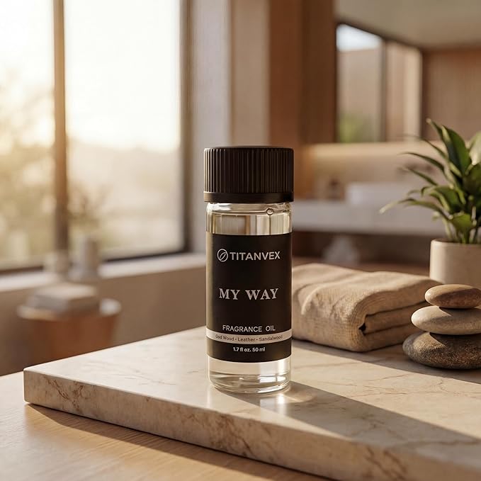 Luxury Aromatherapy Waterless Diffuser Oil | Lush Sandalwood, Virginia Cedar & Iris | Inspired by 5-Star Hotel Collection Diffuser Oil | Premium Gift, My Way | 1.7Fl Oz