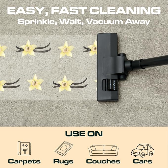 Ripclean Carpet Deodorizer & Freshener Cleaning Powder, Odor Eliminator for Strong Odors & Homes w/Pets, Safe around Kids & Pets, Use on Carpet, Rugs, Upholstery & More (16 Ounce, Lemon)