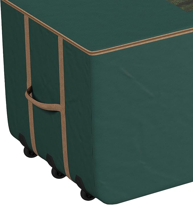 Rolling Storage Bag - 12FT Storage Bags with Durable Handles and Wheels for Outdoor Cushion, Clothes, and More by Elf Stor (Green)