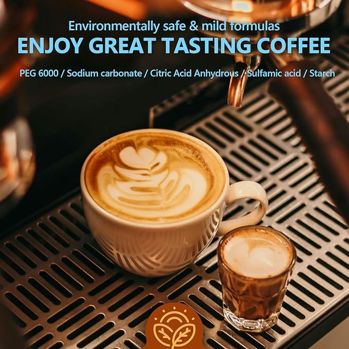 Coffee Machine Cleaner Descaler Tablets 34 Pack, Coffee Maker Cleaner for Keurig, Ninja, Breville, Delonghi, Nespresso, Miele,Espresso Machine Cleaning Tabs,Descaling Solution for Coffee Pot Maker