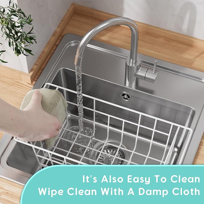 DPZM 2Packs 17.5 inch Chest Freezer Organizer, Refrigerator Organizer Bins, Freezer Baskets with Handles, Metal Wire Baskets for Snacks, fruits, Potatoes, Meat