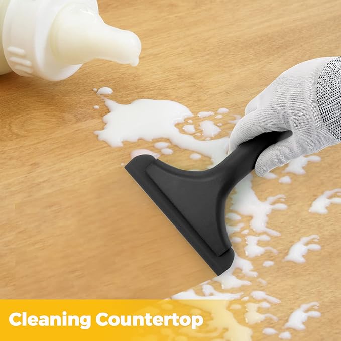 Gomake Small Silicone Squeegee Window Shower Squeegee Tool,Auto Water Blade for Car Windshield, Window, Mirror, Glass Door,Bathroom