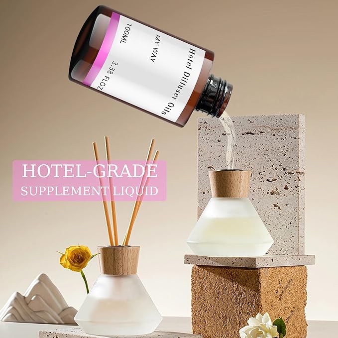 My Way Diffuser Oil Inspired by The 1 Hotel Miami Scent - Premium My Way Fragrance Oil Blend Essential Oils for Diffusers for Home Hotel Scents for Home,Waterless Essential Oil Diffuser