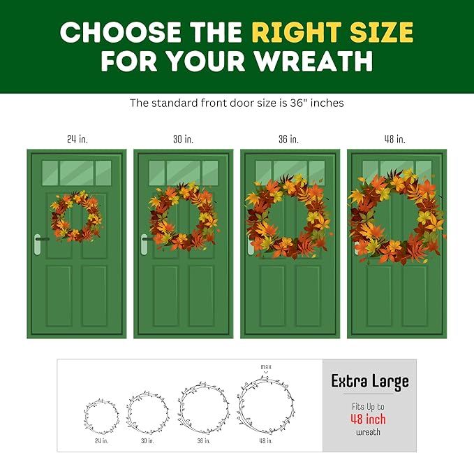 ProPik Christmas Wreath Storage Bag - 2 Pack Artificial Christmas Wreath Storage Container- Garland Holiday Wreath Storage Holder –Water Proof Transparent Clear PVC - with Handles (White, 48 Inch)