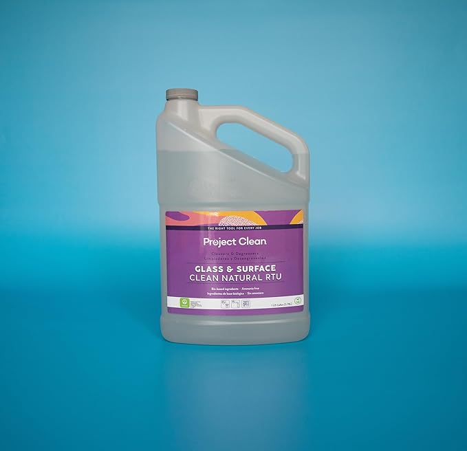 Project Clean Commercial Industrial Glass & Surface Clean, Non-Toxic Biodegradable Multi-Surface Cleaner Solution, ECOLOGO Certified (4)