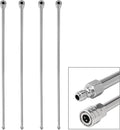 RIDGE WASHER Pressure Washer Wand Extension, 240 Inch Replacement Pressure Washer Lance, Stainless Steel Power Washer Extender Wand, 1/4” Quick Connect Fitting, 4000 PSI (4 Wands – 60" Each Wand )