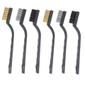 6-Piece Deep Cleaning Brush Wire Brush Set for Removing Weld Slag Rust Grill Cleaning Paint Scrubbing etc