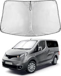 EcoNour Windshield Sunshade for Nissan NV200 2014–2021 | Custom Fit Front Window Sun Shade | Blocks Harmful UV Rays & Reduces Heat | Foldable Sun Visor with Storage Pouch