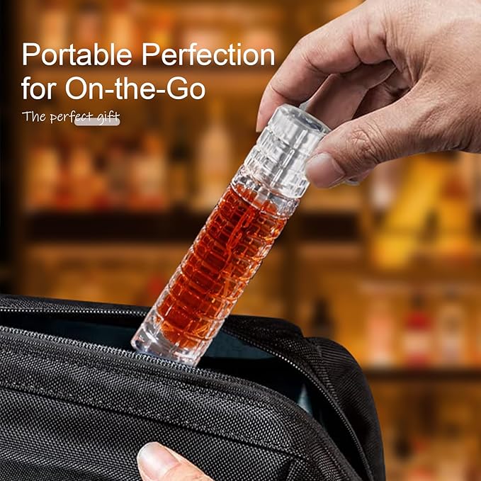Premium Glass Atomizer Spray Bottle - 30ml Refillable Cocktail & Coffee Mister, Leak-Proof Food Safe Design for Vermouth, Bitters, Essential Oils, Bar & Kitchen
