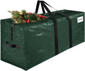 Christmas Tree Storage Bag 9 Ft, Durable & Waterproof Xmas Holiday Tree Bag with Handles, Tag Pocket, Artificial Christmas Trees Storage Box, Garland Storage Container Tote, Green