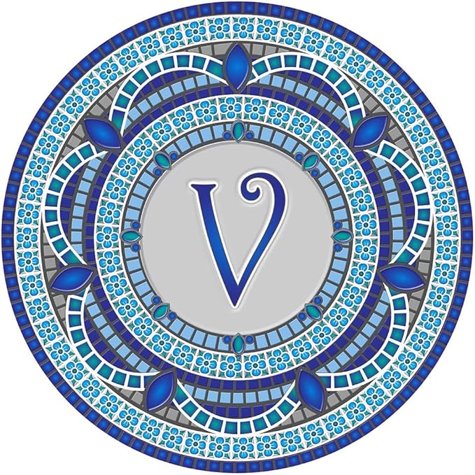 Skip's Garage Custom Monogram Decorative Pool Art - Mosaic Pool Art - Choose Your Size & Personalization - Easy Drop-in Installation
