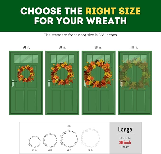 ProPik Christmas Wreath Storage Bag 36" - 2 Pack Clear Christmas Wreath Storage Container - Garland Holiday Artificial Wreath Storage Holder - Water Proof Transparent Clear PVC (36 Inch, Red)