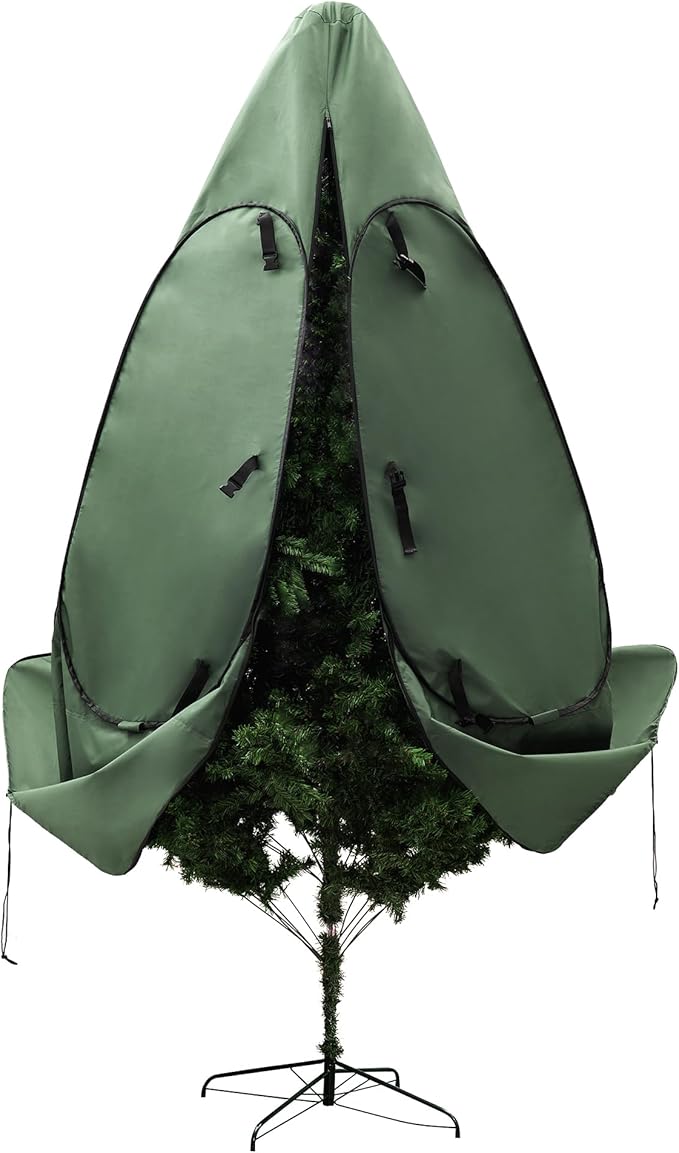 Christmas Tree Bag 9 Ft Large Christmas Tree Storage Bag 9 Foot Tree, Christmas Tree Cover For Upright Storage with Reinforced Handles