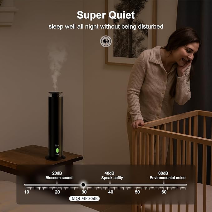 Hotel Collection Diffuser Machine,Remote,Rechargeable,Whisper-Quiet,Aluminum,1500 Sq Ft,Waterless Essential Oil Diffuser - Matte Black