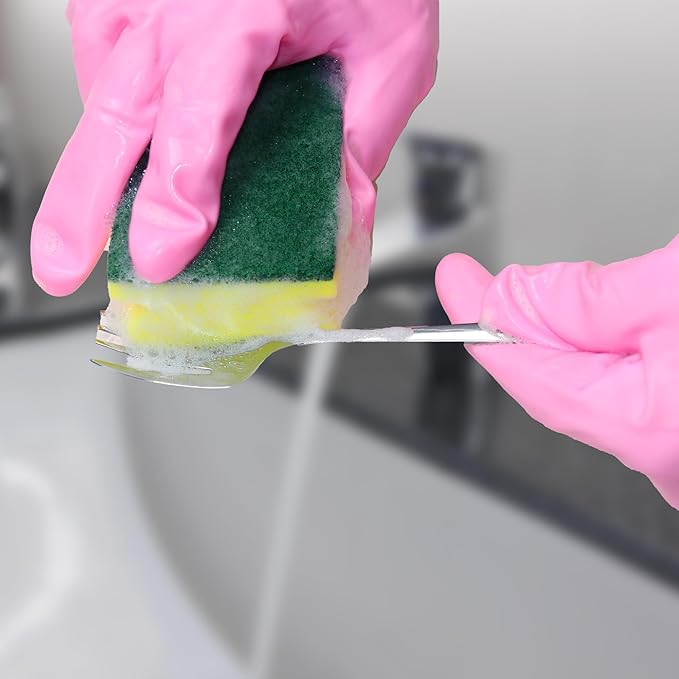 NESTLY Kitchen Sponges, Heavy Duty Dish Sponges for Cleaning Kitchen, Dishes, Bathroom, 6-Pack Cleaning Sponge