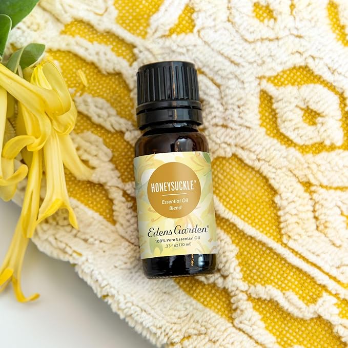 Edens Garden Honeysuckle Essential Oil Blend – 100% Pure Therapeutic Grade, for Diffuser, DIY Soap & Candle Making, Clean, Synthetic-Free & Natural, Plant-Based, Gift for Women 10 ml (.33 fl oz)
