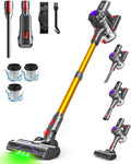 SVHT Cordless Vacuum Cleaner, 450W 40KPA Vacuum Cleaners for Home, 45Mins Lightweight Stick Vacuum with Advanced Green Light Tech, Rechargeable Battery Vacuum for Carpet,Pet Hair,Hardwood Floor