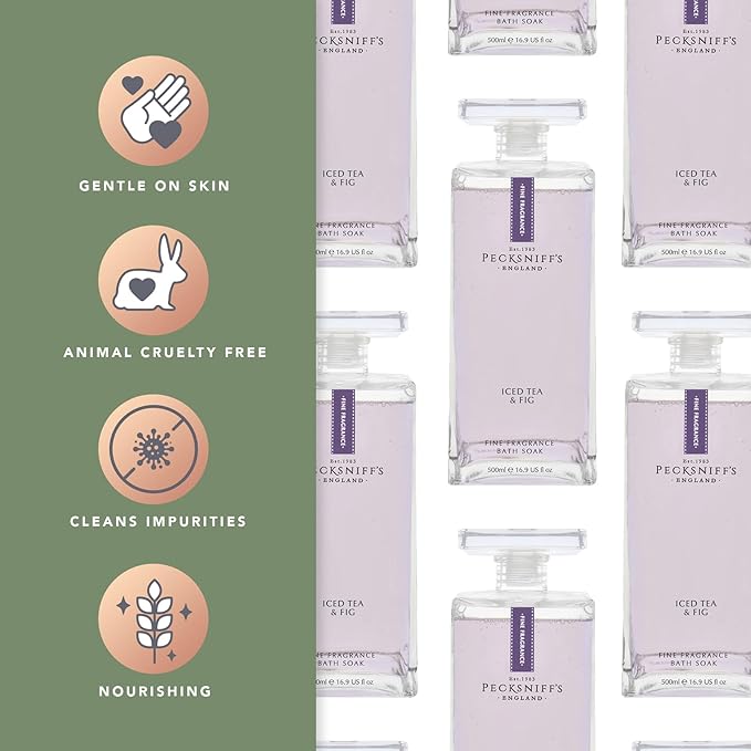 Pecksniffs Prestige 500ml Bath Soak Iced Tea & Fig