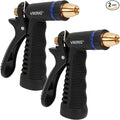 VIKING Hose Nozzle, Garden Hose Nozzle, Adjustable and Heavy Duty for Washing Car, Watering Plants, Washing Pets, and Home Use, 2 Pack