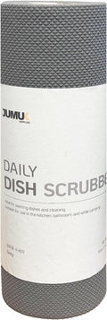 Jumuk Supplies Daily Dish Scrubber Sheet Non-Scratch Household Disposable Cleaning Sponges | Recyclable, Eco-Friendly & Perfect for Kitchen, Home Cleaning and Outdoor Use (1, Grey)