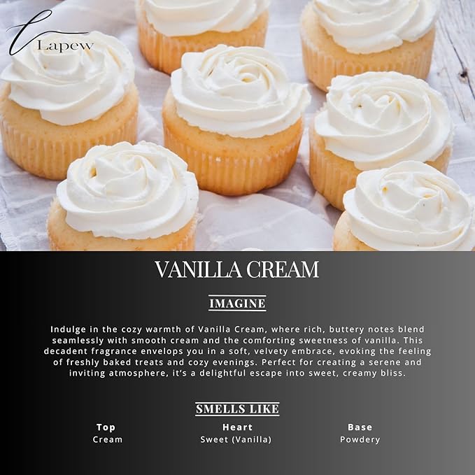 Lapew Vanilla Cream Scented Mop Soap Concentrate 36 oz | Premium Fragranced Floor Cleaner | Streak-Free | Hard Floor Cleaning Solution | Eco Friendly | Made in USA