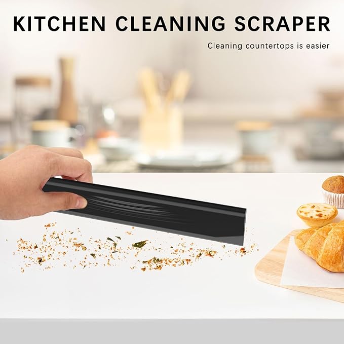 Acreditch Shower Squeegee for Glass Doors, All-One-Piece Silicone with Built-in Hook Design for Easy Hanging and Cleaning, for Bathroom, Glass, Kitchen, Tile Wall, Car