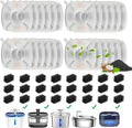 DOOOB 48 Pcs Cat Water Fountain Filter, 24 Packs Cat Fountain Filter, Cat Fountain Replacement Filters, Pet Water Fountain Filters for 95oz/2.8L Pet Water Fountain