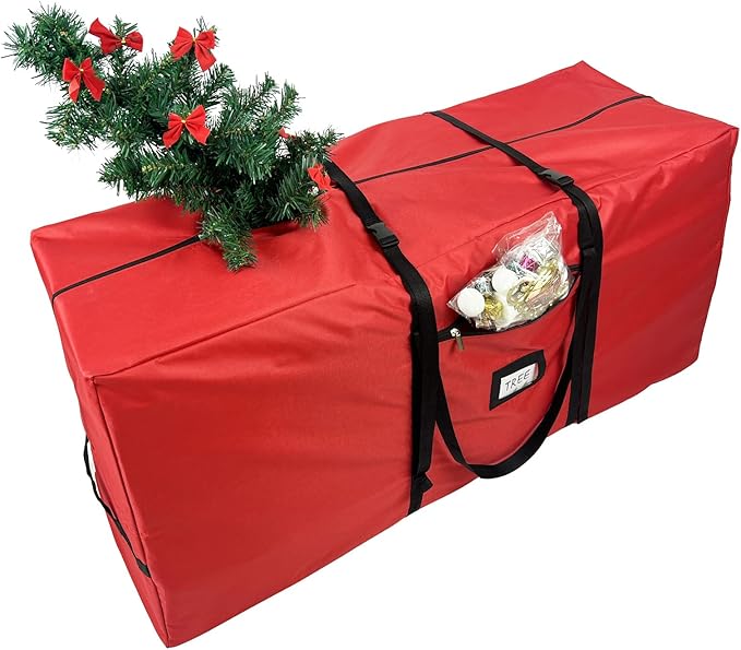 Christmas Tree Storage Bag Extra Large Waterproof Heavy Duty Storage Containers, Fits Up to Tall 7.5 ft Xmas Artificial Tree, 600D Oxford Xmas Holiday Tree Bag with Reinforced Handles Dual Zipper