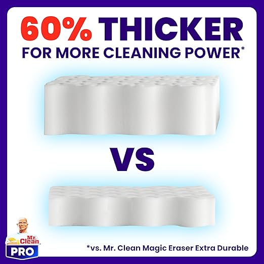Mr. Clean Pro Magic Eraser Ultra Pro - Heavy Duty Cleaning Sponges - Commercial Grease and Stain Removal - Bulk Pack 26 Count - Professional Grade for Businesses, Hotels, Facilities, Industrial Use