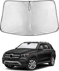 EcoNour Windshield Sun Shade Compatible for Mercedes Benz GLE 2020–2026 | Luxury SUV Front Window Sunshade | Foldable Sun Visor Protector | UV & Heat Blocking | Keeps Interior Cooler