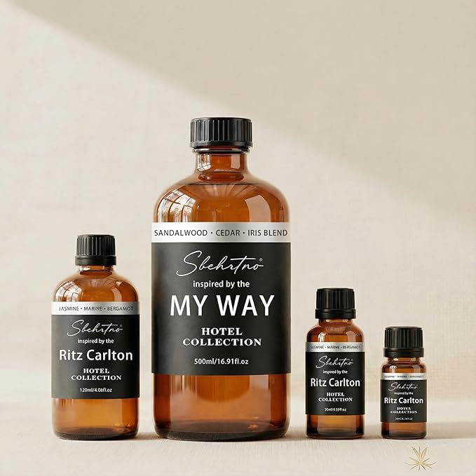 My Way Diffuser Oil – Luxury Hotel Collection, Inspired by Five-Star Resort Scents – Sandalwood, Cedar & Iris (0.34 Fl Oz (Pack of 1))