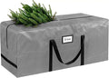 HABGP 7.5 ft Christmas Tree Storage Bag, Fits Artificial Xmas Holiday Tree, Durable Christmas Tree Storage Box Waterproof Material with Zippered Bag & Carry Handles, Protects from Dust, Moisture-Gray